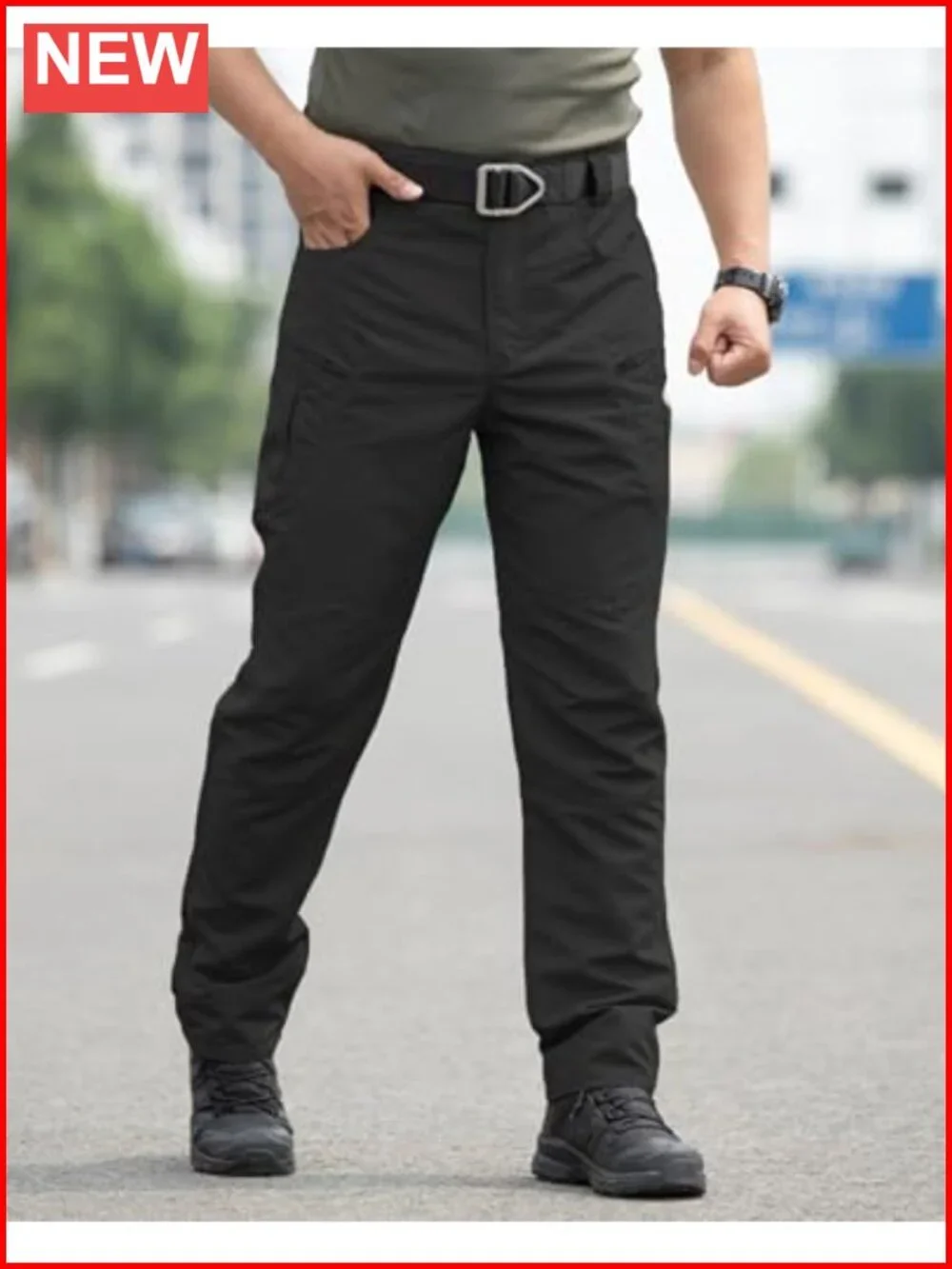 Men's Stretch Tactical Cargo Pants Water Resistant Ripstop Hiking Pockets